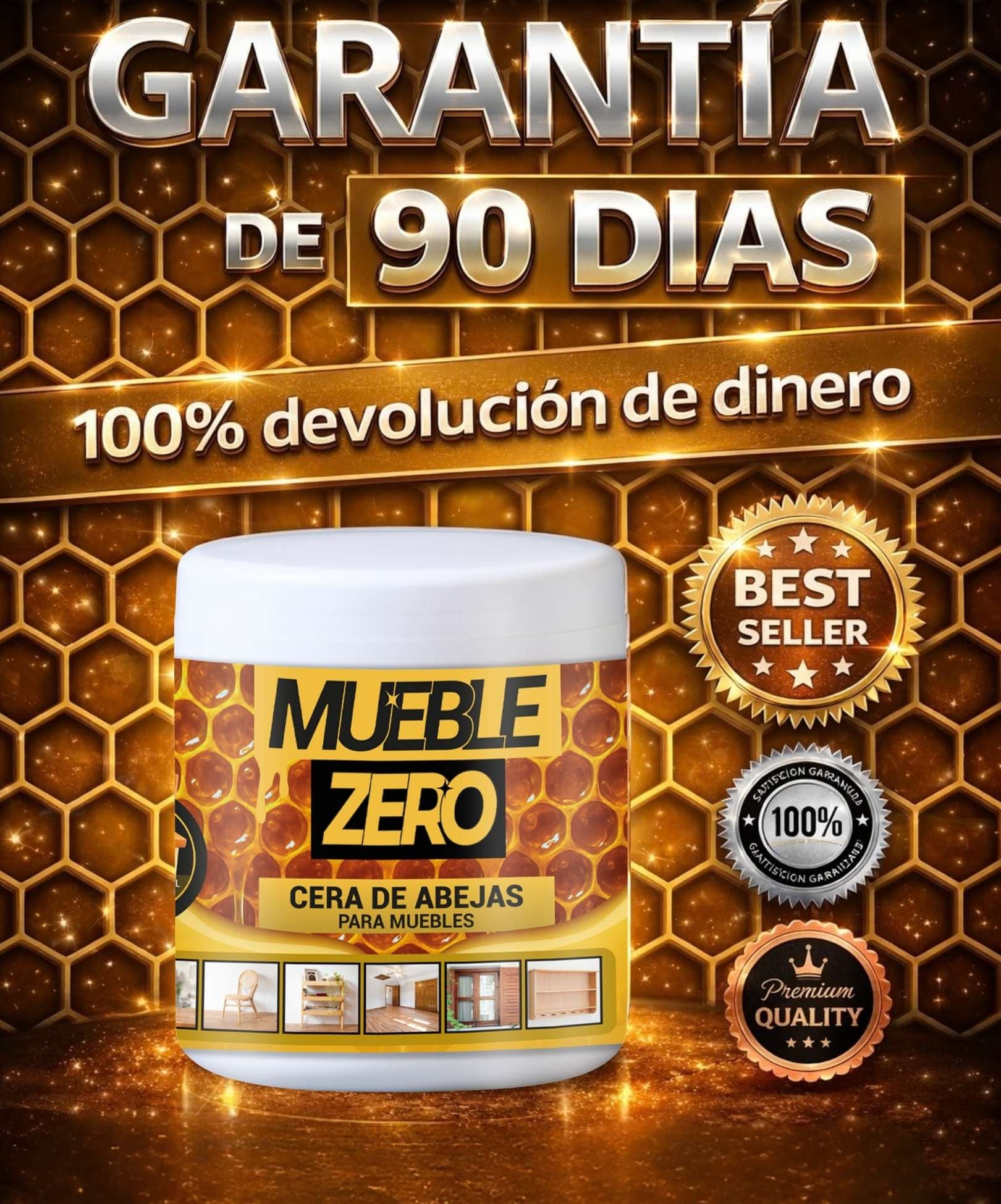 Cera de Abeja para Madera MUEBLE ZERO